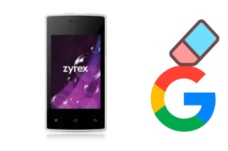 How to delete the Google account in Zyrex ZA966