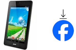 How to install Facebook on an Acer Iconia One 7 B1-730