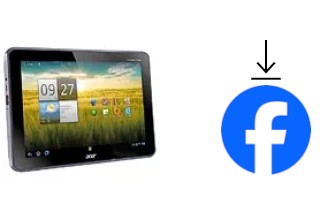 How to install Facebook on an Acer Iconia Tab A700