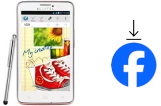 How to install Facebook on an alcatel One Touch Scribe Easy