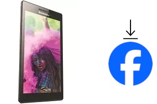 How to install Facebook on a Lenovo Tab 2 A7-10