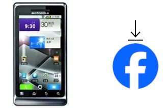 How to install Facebook on a Motorola MILESTONE 2 ME722