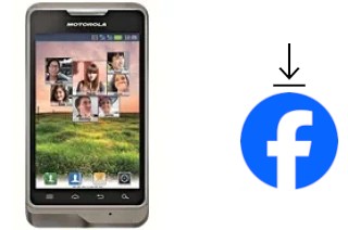 How to install Facebook on a Motorola XT390