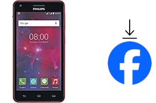 How to install Facebook on a Philips V377