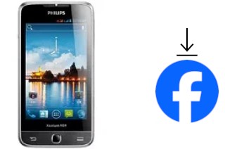 How to install Facebook on a Philips W736