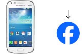 How to install Facebook on a Samsung Galaxy S Duos 2 S7582