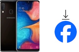 How to install Facebook on a Samsung Galaxy A20e