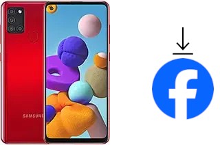 How to install Facebook on a Samsung Galaxy A21s