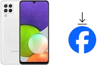 How to install Facebook on a Samsung Galaxy A22