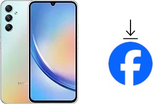 How to install Facebook on a Samsung Galaxy A34