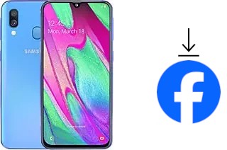 How to install Facebook on a Samsung Galaxy A40