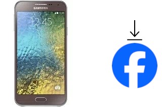 How to install Facebook on a Samsung Galaxy E5