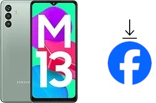 How to install Facebook on a Samsung Galaxy M13 (India)