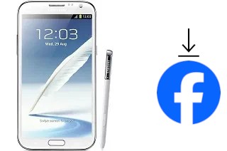 How to install Facebook on a Samsung Galaxy Note II N7100