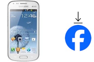 How to install Facebook on a Samsung Galaxy S Duos S7562