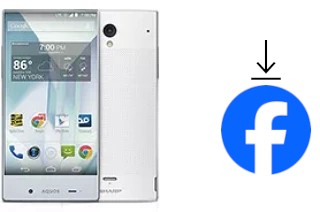 How to install Facebook on a Sharp Aquos Crystal