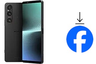 How to install Facebook on a Sony Xperia 1 V