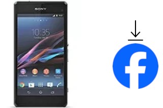 How to install Facebook on a Sony Xperia Z1 Compact