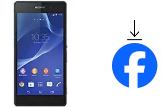 How to install Facebook on a Sony Xperia Z2a