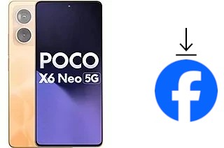 How to install Facebook on a Xiaomi Poco X6 Neo