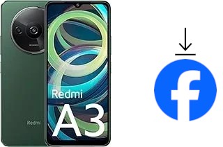 How to install Facebook on a Xiaomi Redmi A3