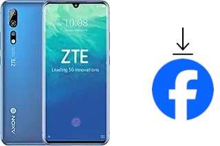 How to install Facebook on a ZTE Axon 10 Pro 5G