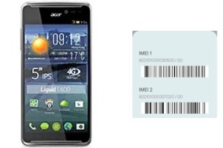 How to find the IMEI code on Liquid E600