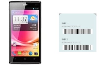 How to find the IMEI code on Liquid Z500