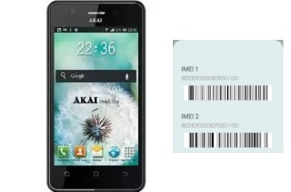 How to see the IMEI code in Akai K40