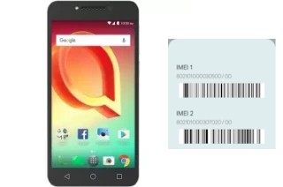 How to see the IMEI code in Alcatel A50