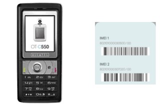 How to see the IMEI code in OT-C550