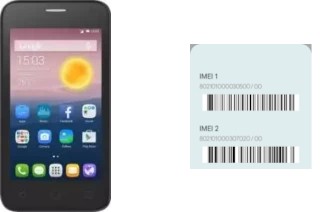 How to see the IMEI code in OneTouch Pixi First