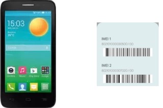 How to see the IMEI code in OneTouch Pop D5