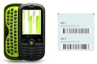 How to see the IMEI code in OT-606 One Touch CHAT