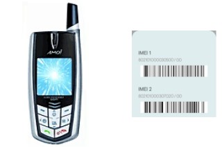 How to find the IMEI code on Amoi CS6