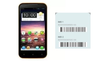 How to find the IMEI code on N821