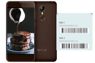 How to find the IMEI code on Brown 1