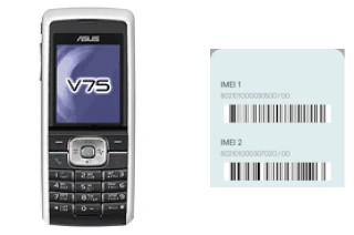 How to see the IMEI code in Asus V75