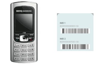 How to find the IMEI code on BenQ-Siemens A58