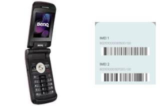 How to find the IMEI code on BenQ E55