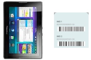 How to find the IMEI code on 4G LTE Playbook