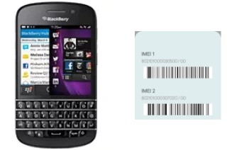 How to find the IMEI code on BlackBerry Q10