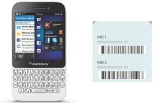 How to find the IMEI code on BlackBerry Q5