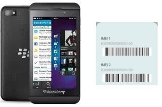 How to find the IMEI code on BlackBerry Z10