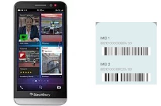 How to find the IMEI code on BlackBerry Z30