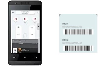 How to find the IMEI code on A35k Remote