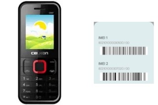 How to find the IMEI code on C607