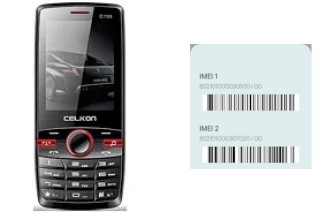 How to find the IMEI code on C705