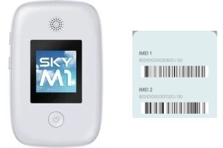 How to find the IMEI code on Sky M1