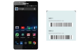 How to find the IMEI code on CS500 Plus